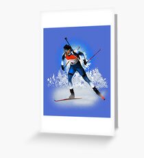 biathlon Greeting Card