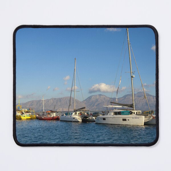 Item preview, Yachts in the Marina, Agios Nikolaos, Crete designed and sold by Kasia Design.