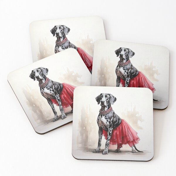 Item preview, Elegant Great Dane in Dress | Watercolor Dog Art Design designed and sold by FoxWink Inc.