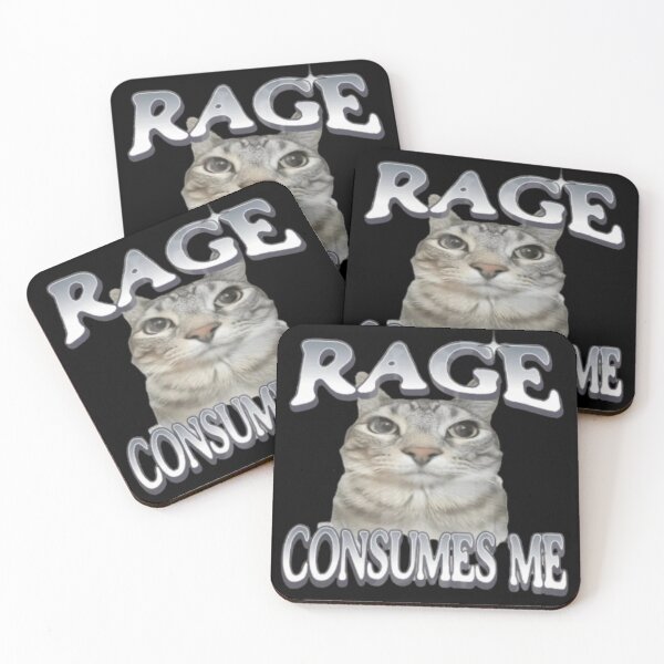Item preview, Rage Consumes Me Cat – Funny Meme designed and sold by dianadouri.