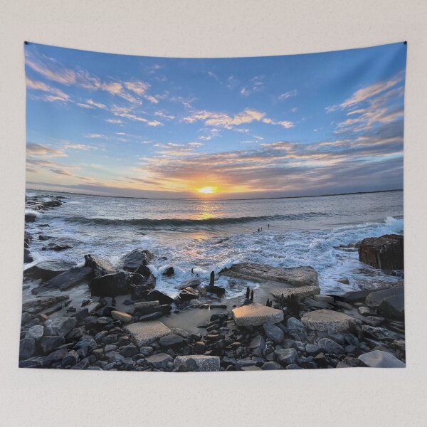 Item preview, Longport New Jersey Sunset Fishing Jetty designed and sold by LeslieMac713.
