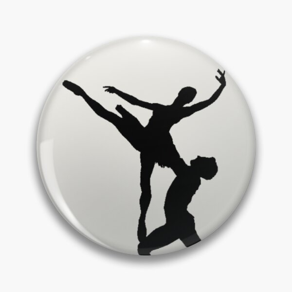 Item preview, Silhouette Of Two People Performing A Dynamic Partner Lift In Mid-Air Pose - Ballet designed and sold by CreativeWorld96.