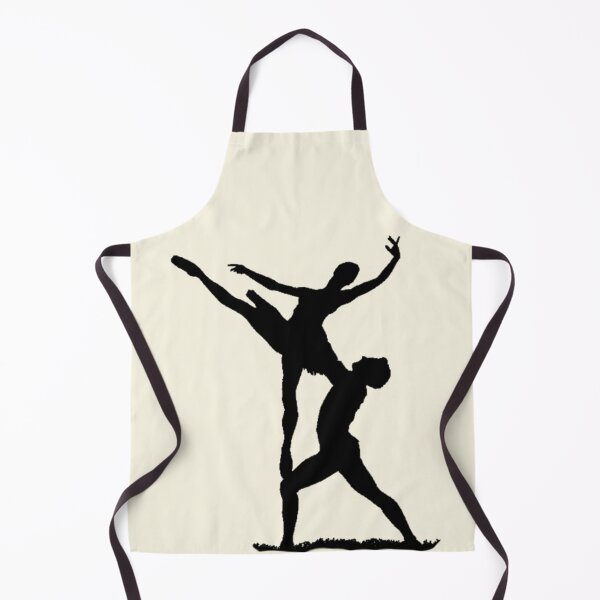 Item preview, Silhouette Of Two People Performing A Dynamic Partner Lift In Mid-Air Pose - Ballet designed and sold by CreativeWorld96.