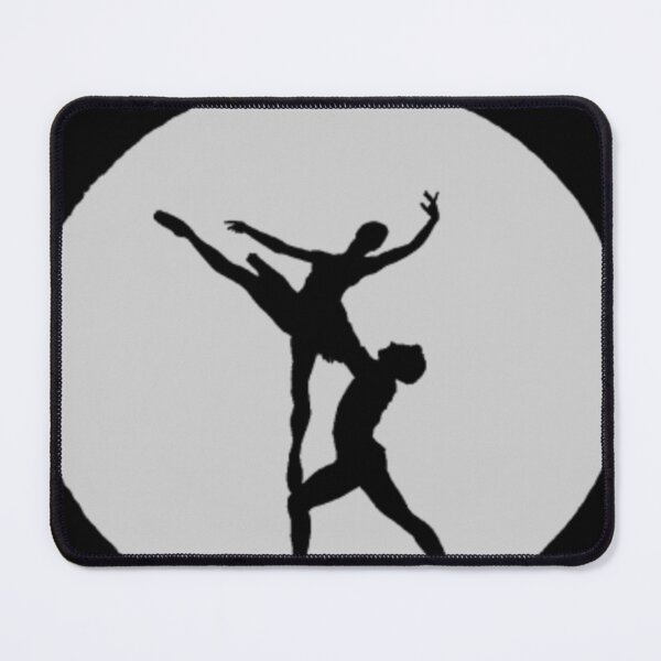 Item preview, Silhouette Of Two People Performing A Dynamic Partner Lift In Mid-Air Pose - Ballet designed and sold by CreativeWorld96.