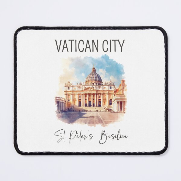 Item preview, Watercolor Design of St. Peter’s Basilica - Vatican City designed and sold by Sketch-Shack.