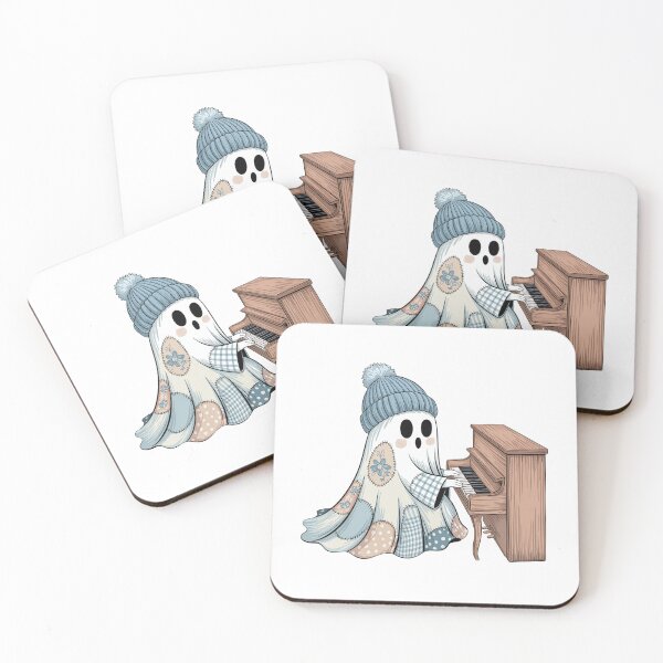 Item preview, patchwork ghost playing the piano designed and sold by jkrphoto.