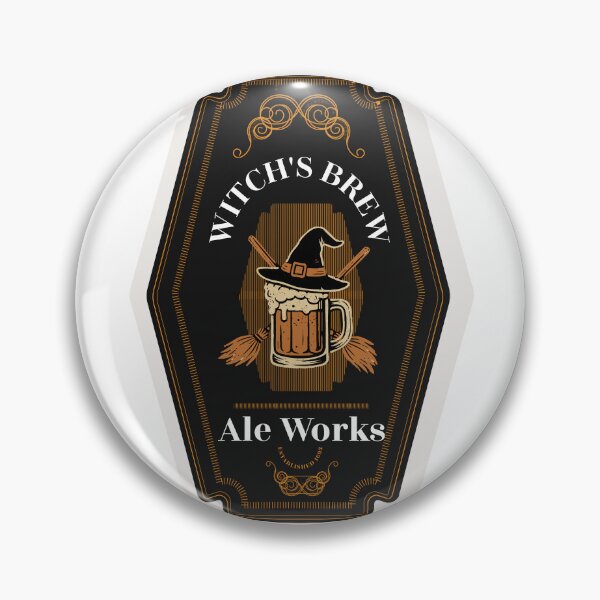 Item preview, Witch’s Brew Ale Works – Vintage Halloween Beer Label Design designed and sold by cjulien27.