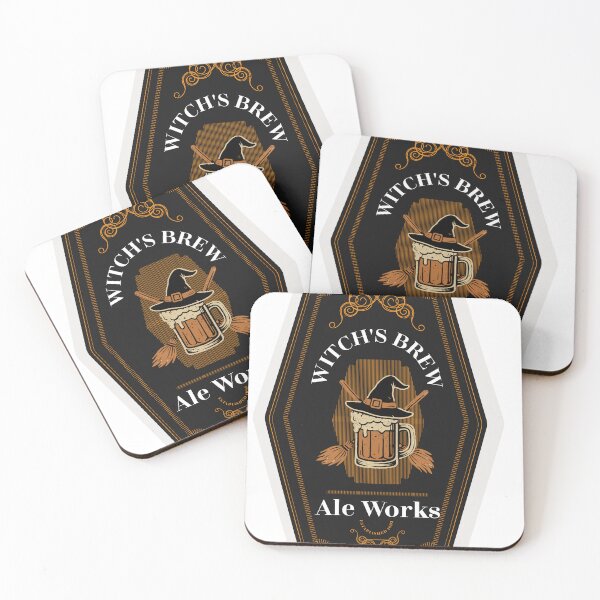 Item preview, Witch’s Brew Ale Works – Vintage Halloween Beer Label Design designed and sold by cjulien27.