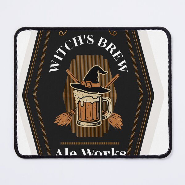 Item preview, Witch’s Brew Ale Works – Vintage Halloween Beer Label Design designed and sold by cjulien27.