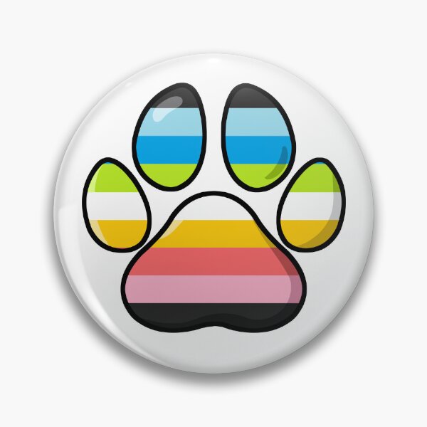 Item preview, pride - queer pawprint designed and sold by Official Legacy and Dameni Fan Art.