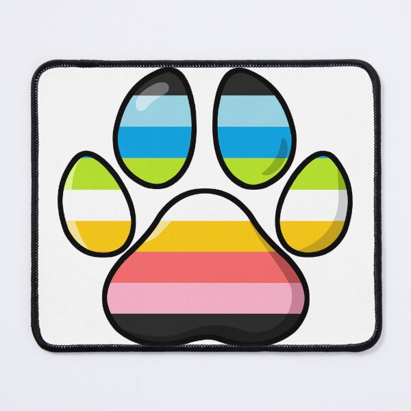 Item preview, pride - queer pawprint designed and sold by Official Legacy and Dameni Fan Art.