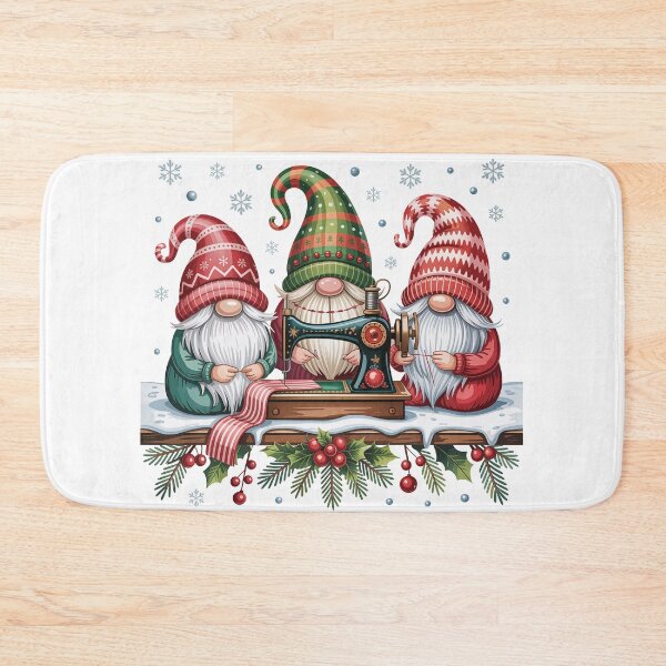 Item preview, Christmas Three Gomes Sewing Machine designed and sold by jkrphoto.