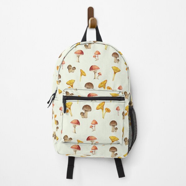 Item preview, Watercolor Mushrooms repeating pattern designed and sold by Tarot and Trinkets.
