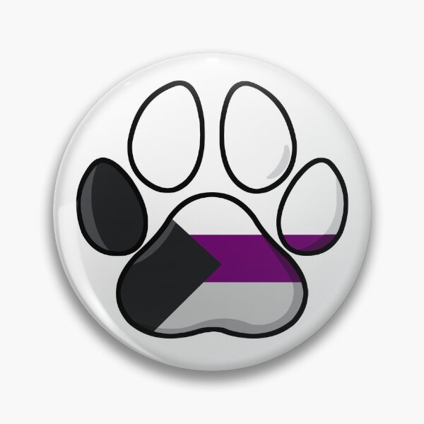 Item preview, pride - demisexual pawprint designed and sold by Official Legacy and Dameni Fan Art.