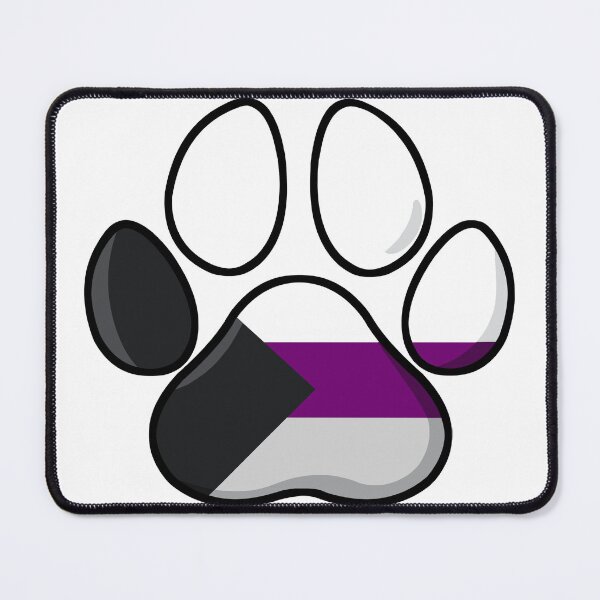 Item preview, pride - demisexual pawprint designed and sold by Official Legacy and Dameni Fan Art.