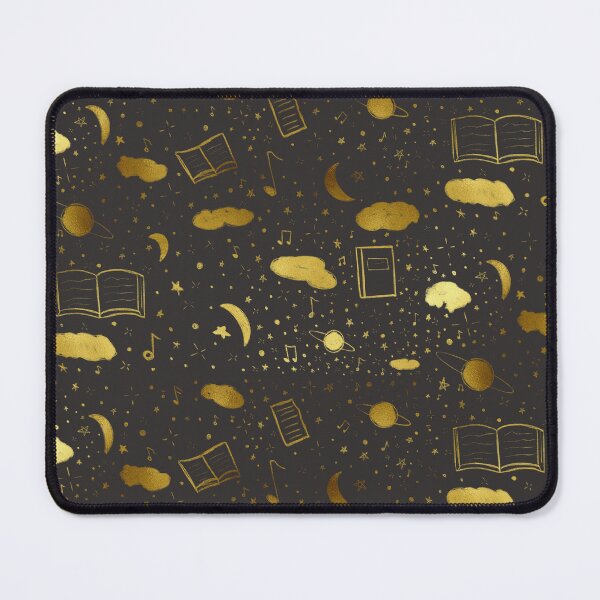 Item preview, Bookish gold pattern designed and sold by RavenAMarie .