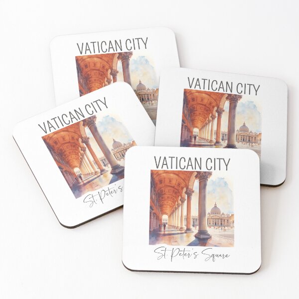 Item preview, Watercolor Design of St. Peter’s Square - Vatican City designed and sold by Sketch-Shack.