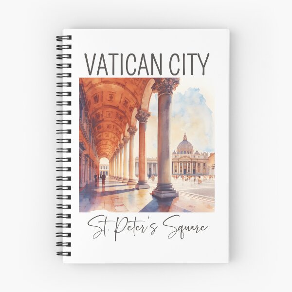 Item preview, Watercolor Design of St. Peter’s Square - Vatican City designed and sold by Sketch-Shack.