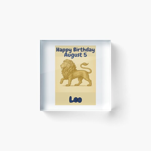 Item preview, Birthday Zodiac Sign – August 5 designed and sold by ariksworld.