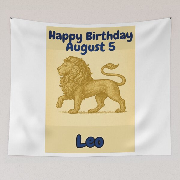 Item preview, Birthday Zodiac Sign – August 5 designed and sold by ariksworld.
