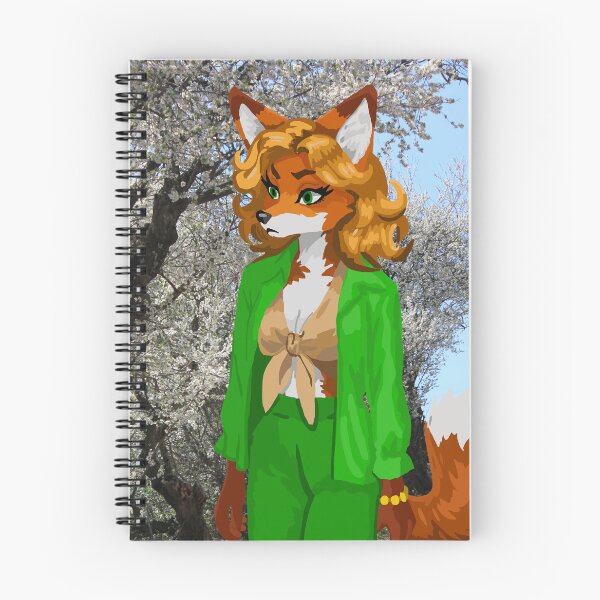 Item preview, Less than Pleased Fox Woman in Green designed and sold by KlakkDrawsStuff.