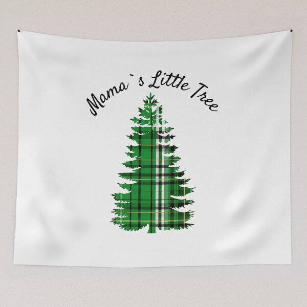Item preview, Mama's Little Tree  | Green Tartan Plaid Christmas Kids | Younger Sibling Gift designed and sold by -justb-.