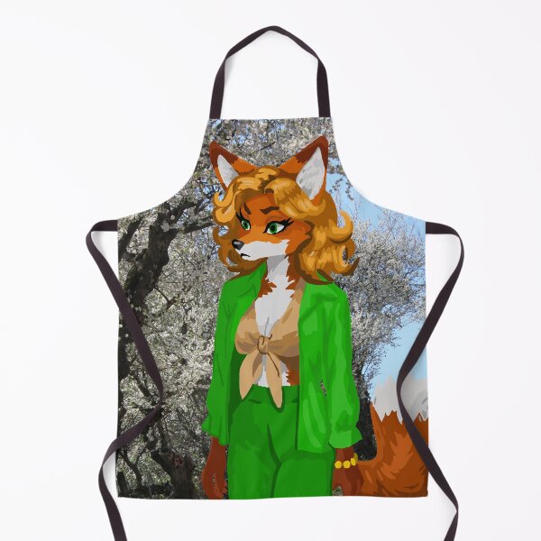 Item preview, Less than Pleased Fox Woman in Green designed and sold by KlakkDrawsStuff.