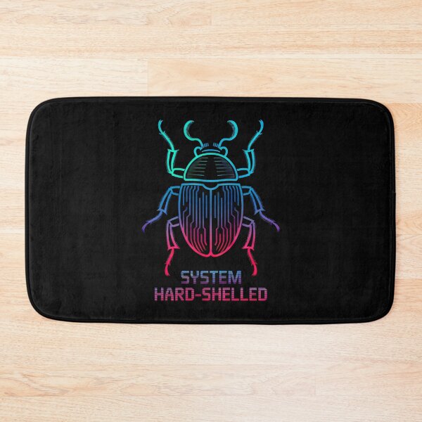 Item preview, Glowing Tech Beetle in Neon Colors designed and sold by SplashTastic.