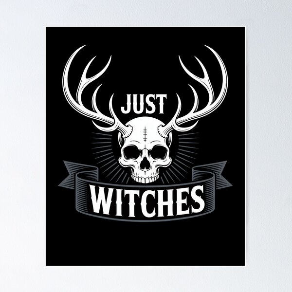 Artikelvorschau, Just Witches Hexen Macht Halloween entworfen und verkauft von MooonTees.