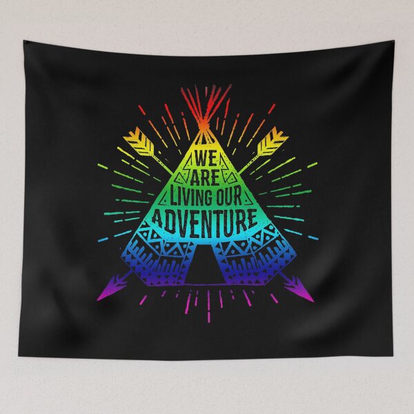 Item preview, Living Our Adventure Boho Bright Rainbow Native American designed and sold by LarkDesigns.