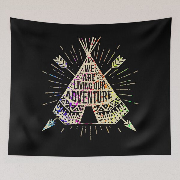 Item preview, We Are Living Our Adventure Native American Paint Spatter designed and sold by LarkDesigns.