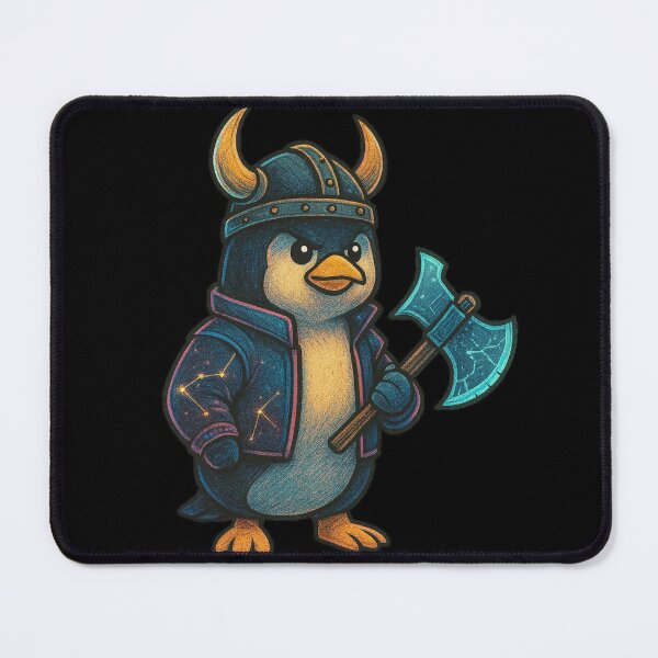 Item preview, Viking Penguin | Cute Warrior Bird Design | Adorable Norse Penguin with Horned Helmet & Battle Axe | Funny Nordic Animal Art | Kawaii Ice Viking designed and sold by OnPointOutfits.
