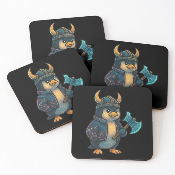 Item preview, Viking Penguin | Cute Warrior Bird Design | Adorable Norse Penguin with Horned Helmet & Battle Axe | Funny Nordic Animal Art | Kawaii Ice Viking designed and sold by OnPointOutfits.