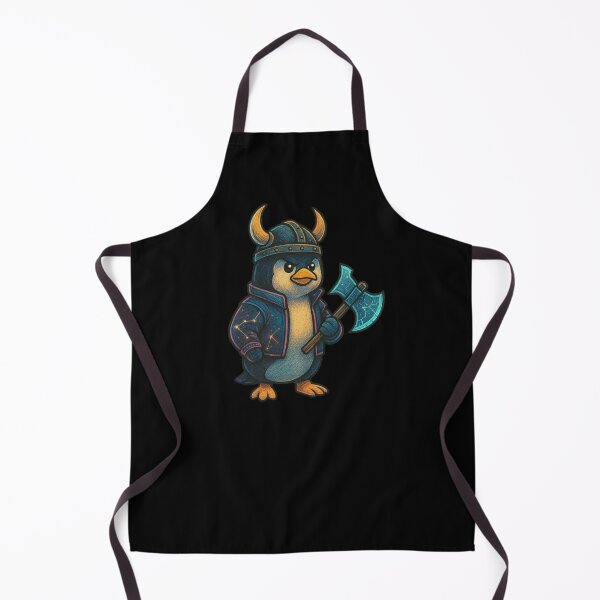 Item preview, Viking Penguin | Cute Warrior Bird Design | Adorable Norse Penguin with Horned Helmet & Battle Axe | Funny Nordic Animal Art | Kawaii Ice Viking designed and sold by OnPointOutfits.