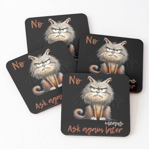 Item preview, No Means Ask Again Later designed and sold by JokeAndStyle.