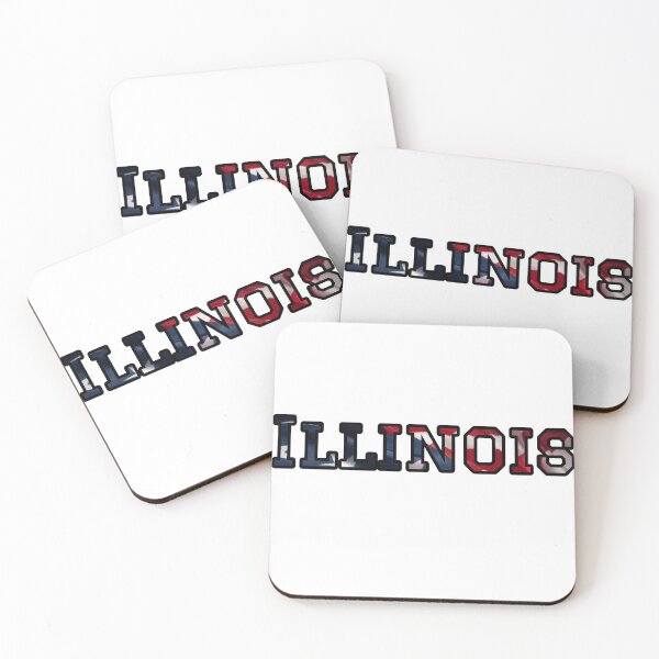 Item preview, Illinois USA Flag Typography – Patriotic American Pride Design designed and sold by Long Family Gifts.