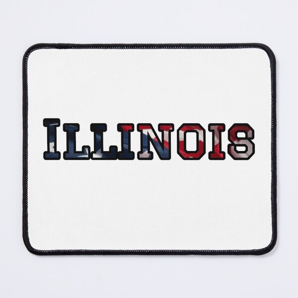 Item preview, Illinois USA Flag Typography – Patriotic American Pride Design designed and sold by Long Family Gifts.