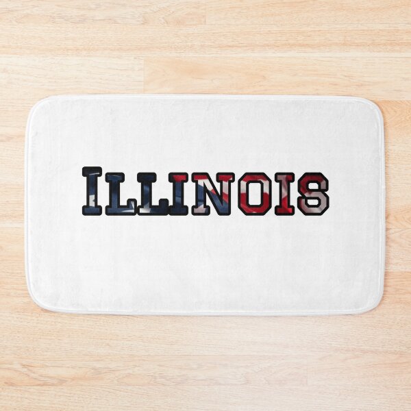 Item preview, Illinois USA Flag Typography – Patriotic American Pride Design designed and sold by Long Family Gifts.