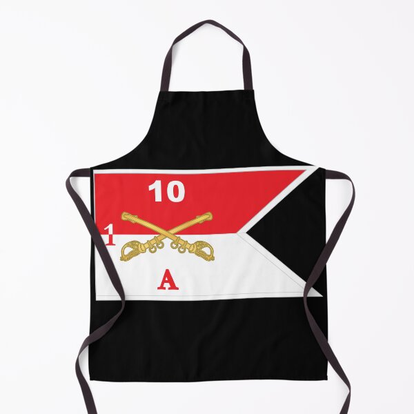 Item preview, Army - Alpha Troop - 1st Squadron, 10th Cavalry Guidon w White Boundries X 300 designed and sold by Military Insignia Products.