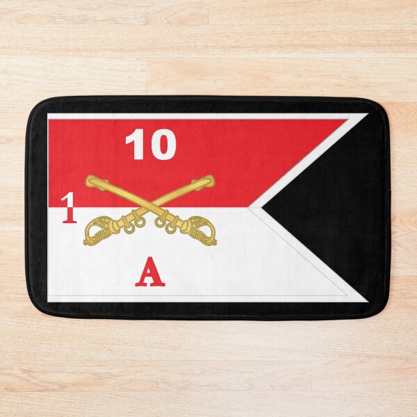 Item preview, Army - Alpha Troop - 1st Squadron, 10th Cavalry Guidon w White Boundries X 300 designed and sold by Military Insignia Products.