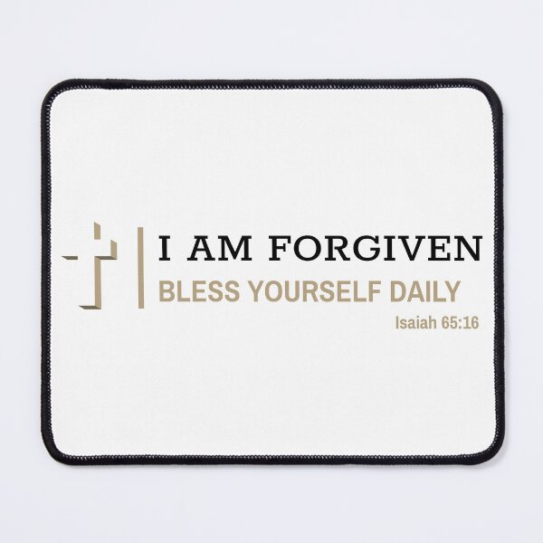 Item preview, Bless Yourself Daily Bible Verse Isaiah 65:16 Christian I AM FORGIVEN designed and sold by Trust46.