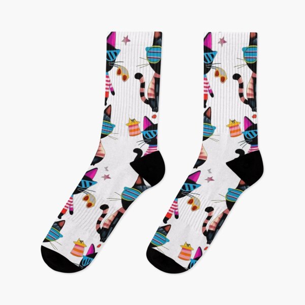 Item preview, Quirky Cats Seamless Pattern Funny Cute Cat Design for Pet Lovers designed and sold by AlienTechs.