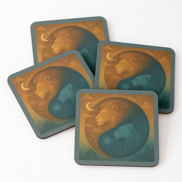 Item preview, Harmony of the Lions designed and sold by GeoWild Designs.