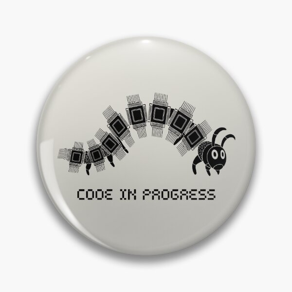 Item preview, Funny Tech Insect with Pixel Text designed and sold by SplashTastic.