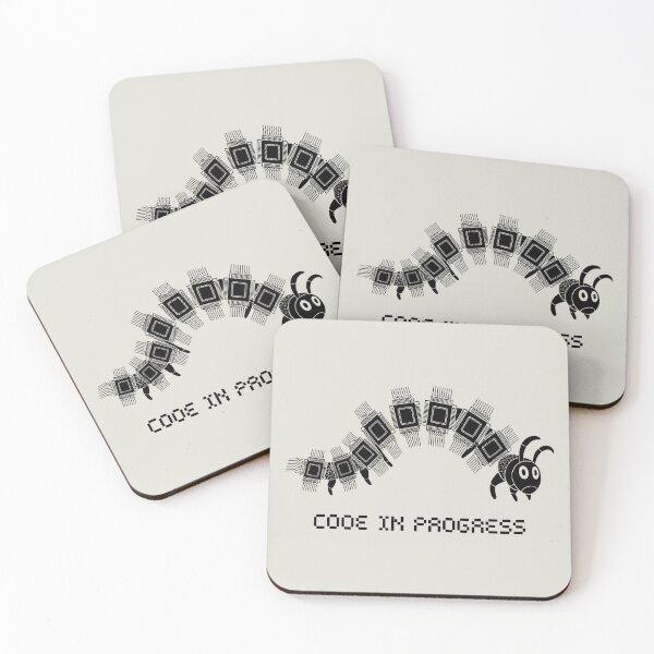 Item preview, Funny Tech Insect with Pixel Text designed and sold by SplashTastic.