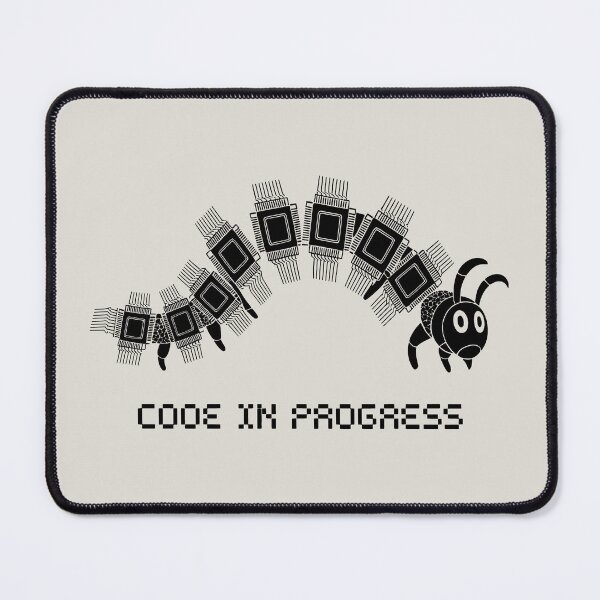 Item preview, Funny Tech Insect with Pixel Text designed and sold by SplashTastic.