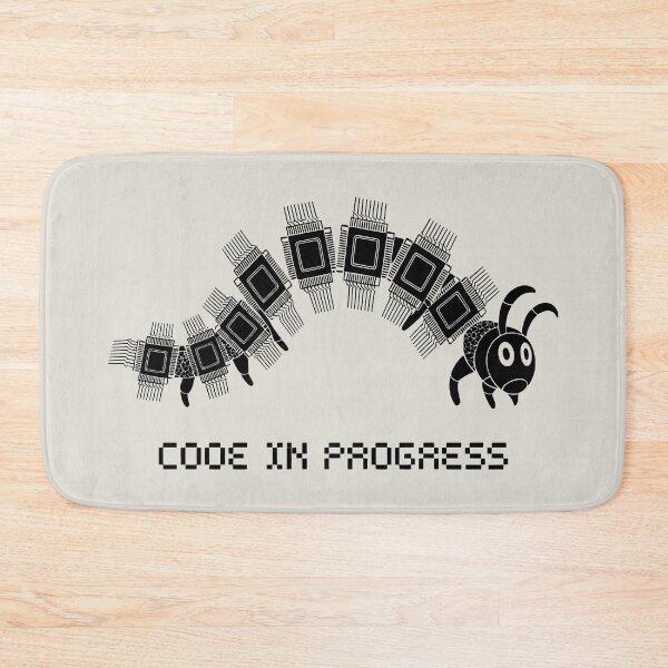 Item preview, Funny Tech Insect with Pixel Text designed and sold by SplashTastic.