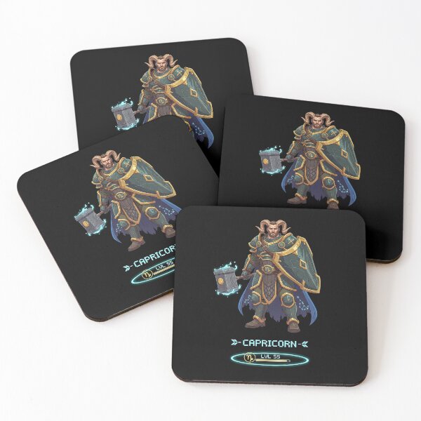 Item preview, Capricorn Zodiac as Video Game Character - Paladin Warrior with Hammer designed and sold by A Mediterranean Crab.