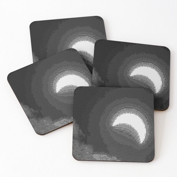 Item preview, Cyber Moon - Zen Black and White designed and sold by Dancing Squares Art.