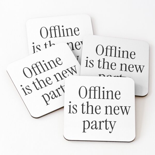 Item preview, Offline Is the New Party – Minimalist Typographic Design designed and sold by LeGrizou.